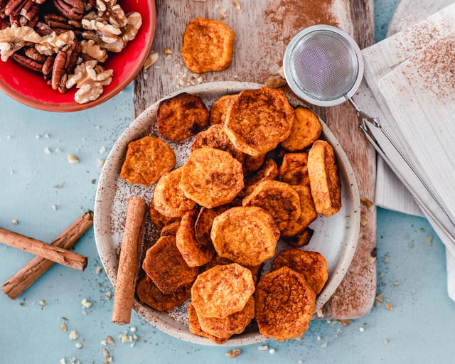 roasted sweet potatoes with cinnamon