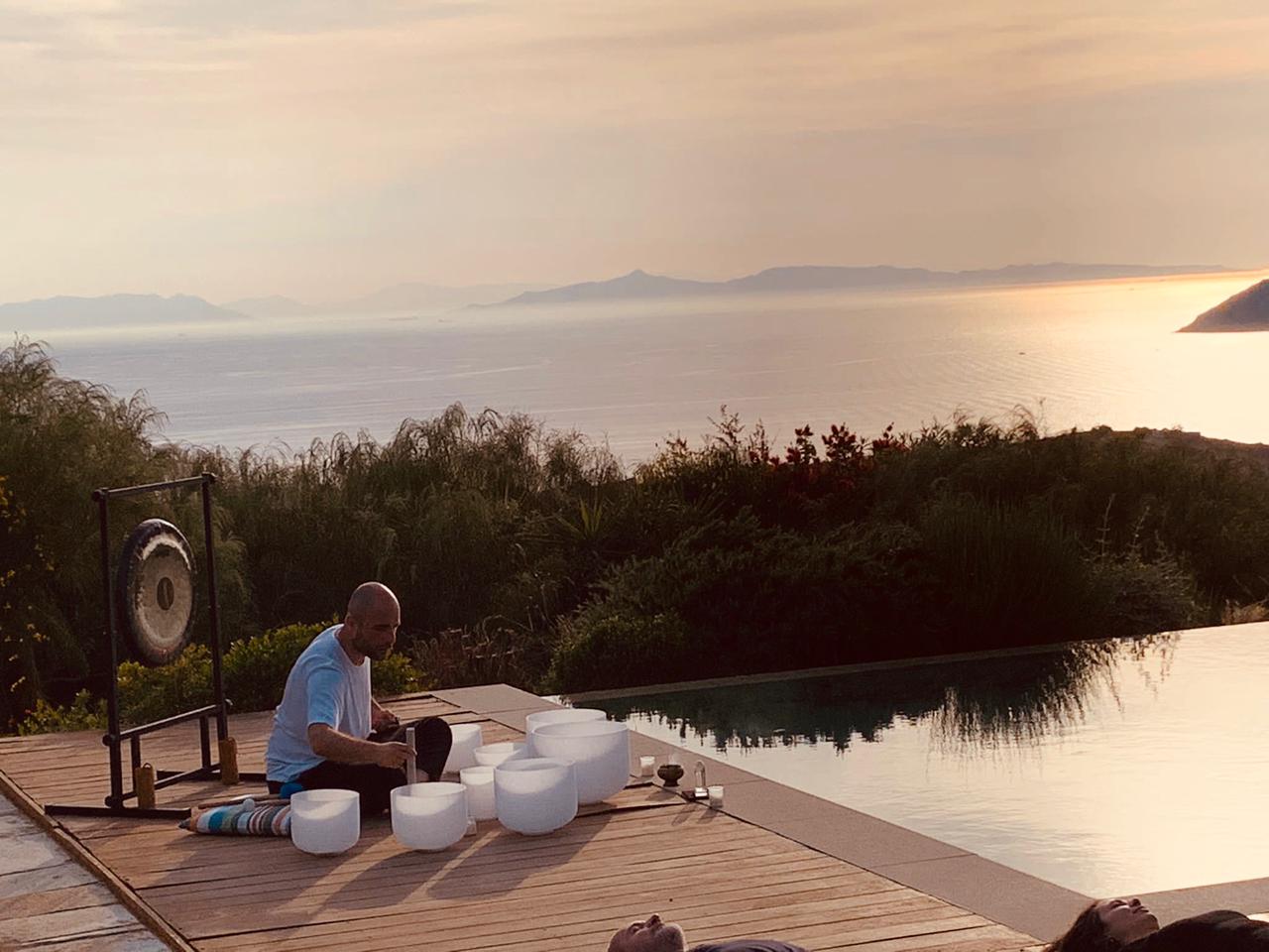 sound bath nikos unalome athens